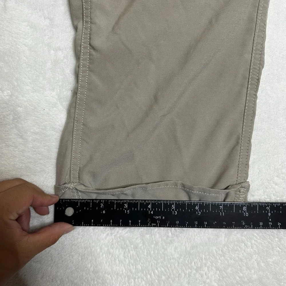 Columbia Women's Large Tan Cargo Capri Pants Roll-Up Straight Leg Hiking Travel - Picture 12 of 12